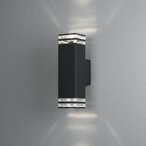 Pollux Wall Lantern 2xGU10 Black, Konstsmide