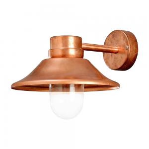 Vega Wall Light 8W Dimmable LED, Copper, 230-240V, IP54, Konstsmide