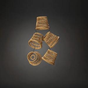 Liten Lampskärm Rotting IP44 Naturlig 5st Konstsmide