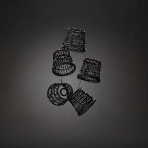 Liten Lampskärm Rotting IP44 Svart 5st Konstsmide