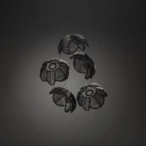 Lille Lampeskærm IP44 Sort 5stk Konstsmide