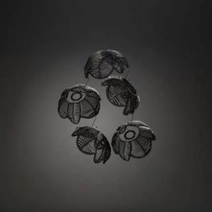 Lille Lampeskærm IP44 Sort 5stk Konstsmide