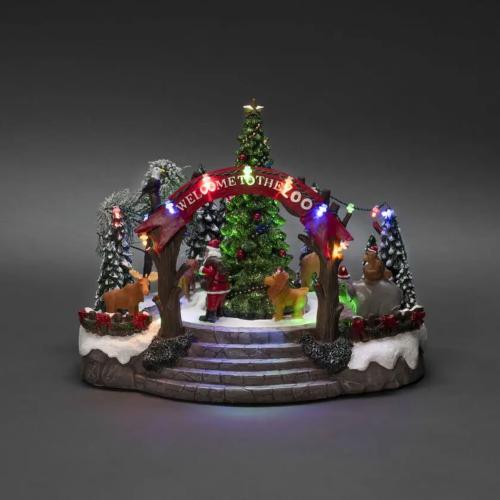 Mechanical Christmas Motif Zoo 19 LED IP20 Multicolored Konstsmide