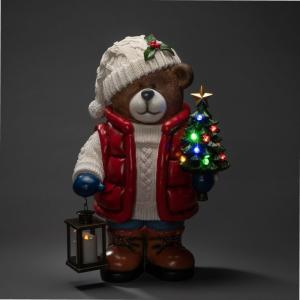 Large Teddy Bear 65.5cm 10 LEDs 5xAA IP44, Konstsmide