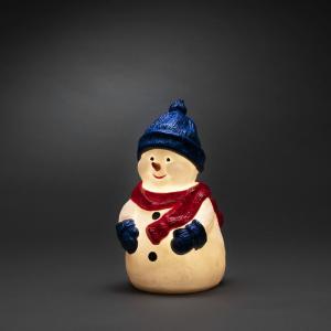 Plastic Snowman with 4 Warm White LED 4.5V/IP44, Konstsmide