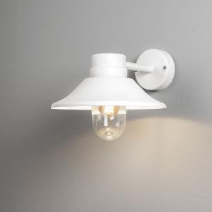 Vega Wall Lamp White E27, 60W, Konstsmide