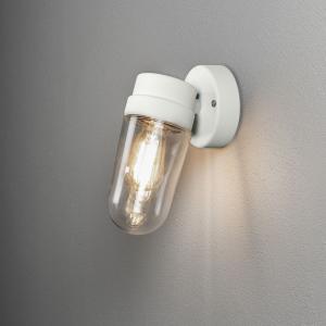 Vega Wall Lamp White, E27, 230-240V, IP54, Konstsmide