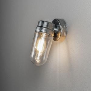 Vega Wall Light Galvanized, E27, 230-240V, IP54, Konstsmide