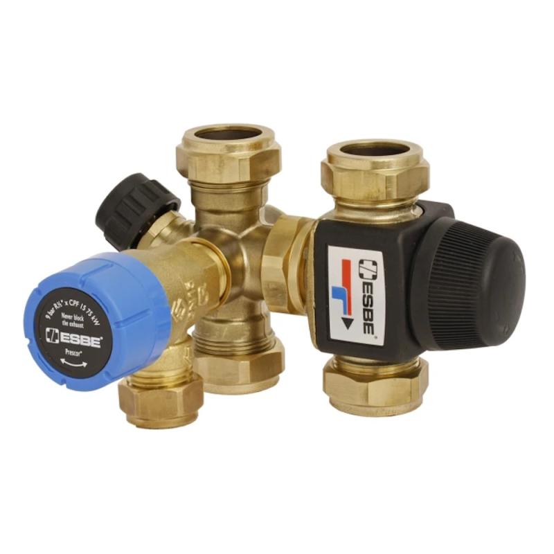 ESBE Ventilkombination VMB423 35-60°C 1,0MPa 15mm Mässing
