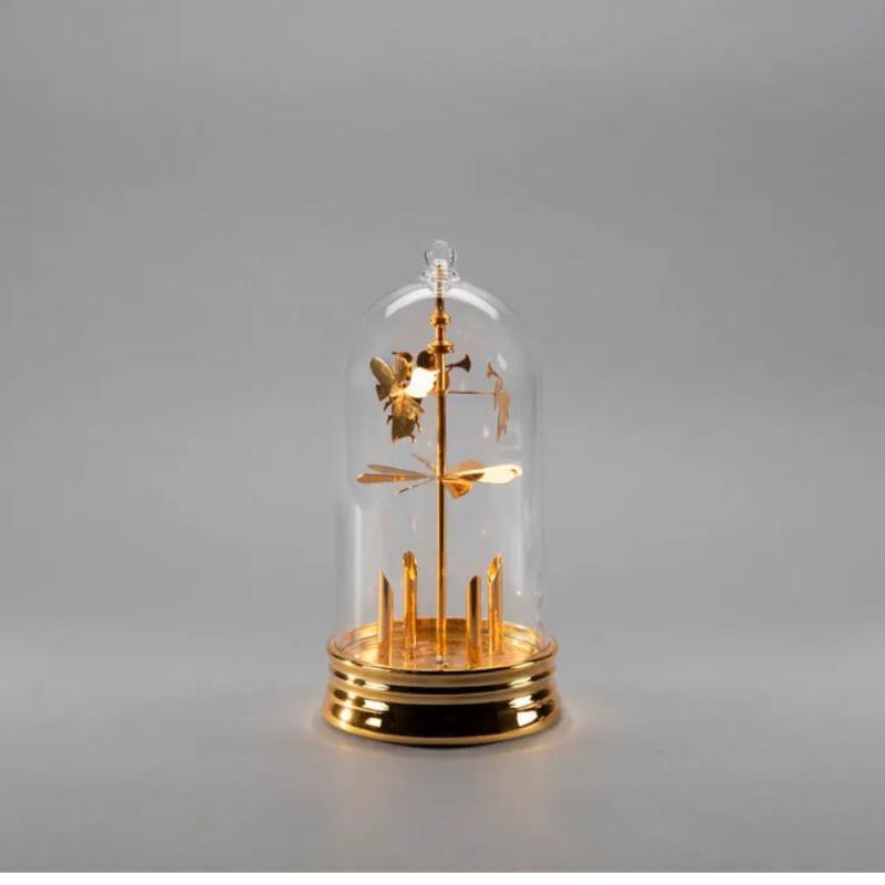 Änglaspel Med Timer 4 LED IP20 Guld Konstsmide
