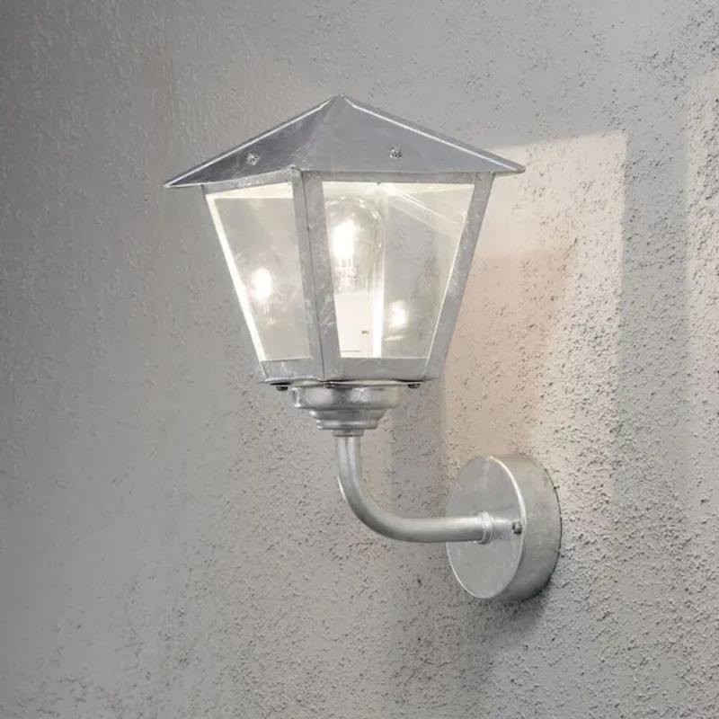 Benu Vägglykta Upp E27 60W 230-240V IP23 Galvaniserad Konstsmide