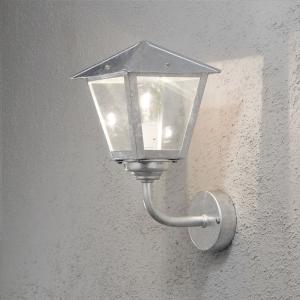 Benu Wall Light Up Galvanized, 230-240V, 60W, IP23, E27, Konstsmide