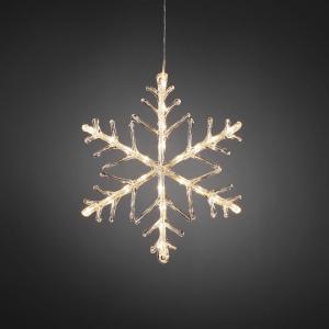 Snöflinga 40cm 24 Varmvit LED,  Konstsmide