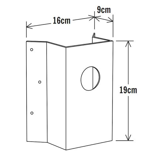 Hjørnebeslag Universal Sort Konstsmide