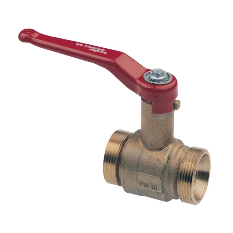 Kulventil BA 3450S M55x2,0 Avzinkningshärdig Mässing Beulco