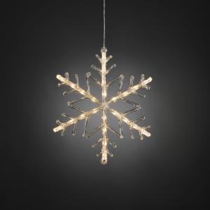 Snöflinga Akryl 40cm Vvita LED,  Konstsmide