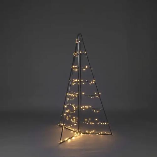 Metal Decoration Pyramid 279 Amber LED 150cm IP44 Black Konstsmide