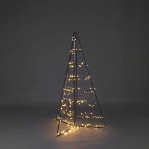 Metalldekoration Pyramid 279 Amber LED 150cm IP44 Svart Konstsmide