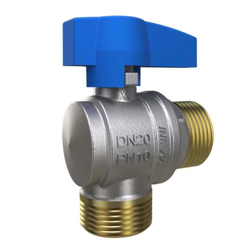 LK Ball Valve 704 Angle G20 External Blue Knob