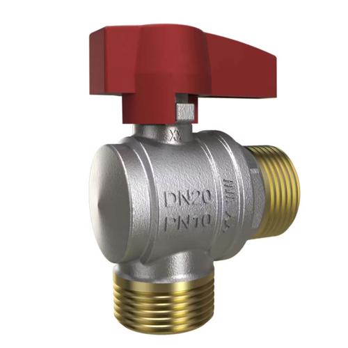 LK Ball Valve 704 Angle G20 External Red Knob