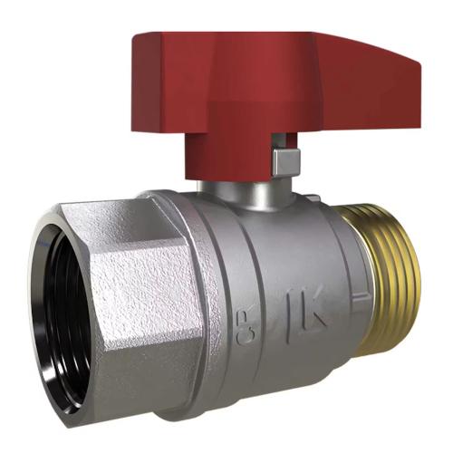 LK Ball Valve 801 Straight G20 Internal/External Red Knob