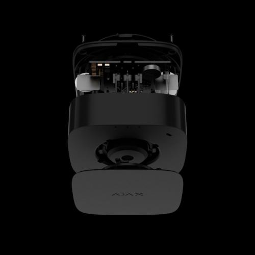 Ajax Brandvarnare 2 SB Rök/Värme/Co2, Svart