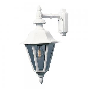 Pallas Wall Light Down 230-240V, IP23, E27, White, Konstsmide