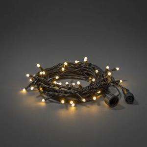 Lyskæde 50 Varm Hvid LED 31V IP44 Sort Konstsmide