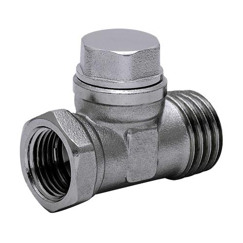 Return Valve Sync Straight Metal G15, 1/2" Chrome Divello