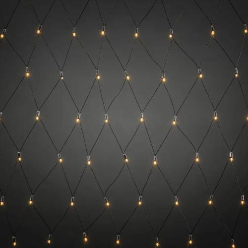 Forlængernet 240 Amber LED IP67 Sort Konstsmide