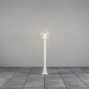 Orion Havelampe Inklusive Stolpe 118cm E27 230-240V IP44 Hvid Konstsmide