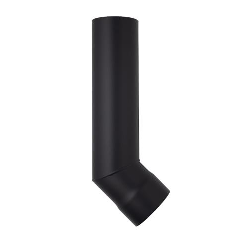 Harvia WZ45M Vinkelrör 45°, Ø115 mm, Svart