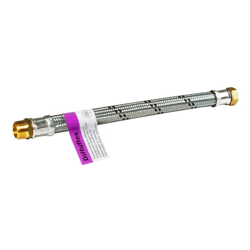 Diffuflex Slang 6010 G20 Rak Utvändig/Invändig Rostfritt Stål Beulco (1000 mm)