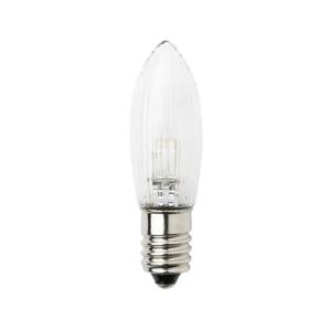 Reservlampa Varmvit LED E10 0,06W 1,5V Klar 3st Konstsmide