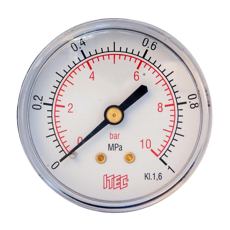 Tryckmätare G8 63mm 0-4 Bar/kPa Beulco