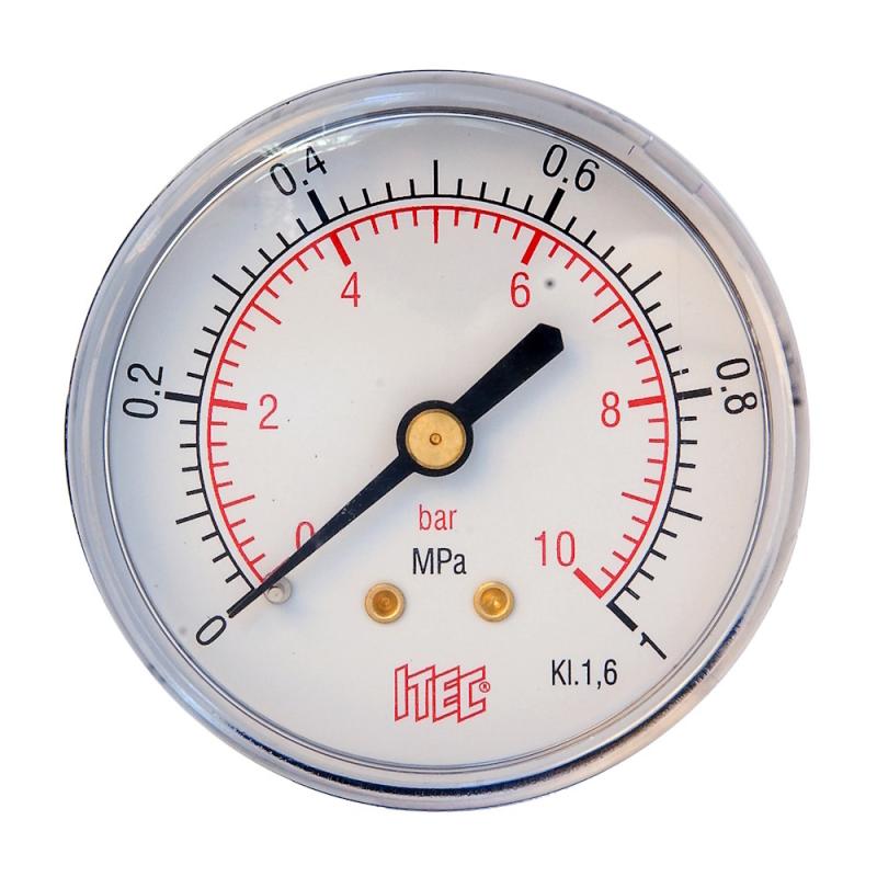 Tryckmätare G8 63mm 0-6 Bar/MPa Beulco