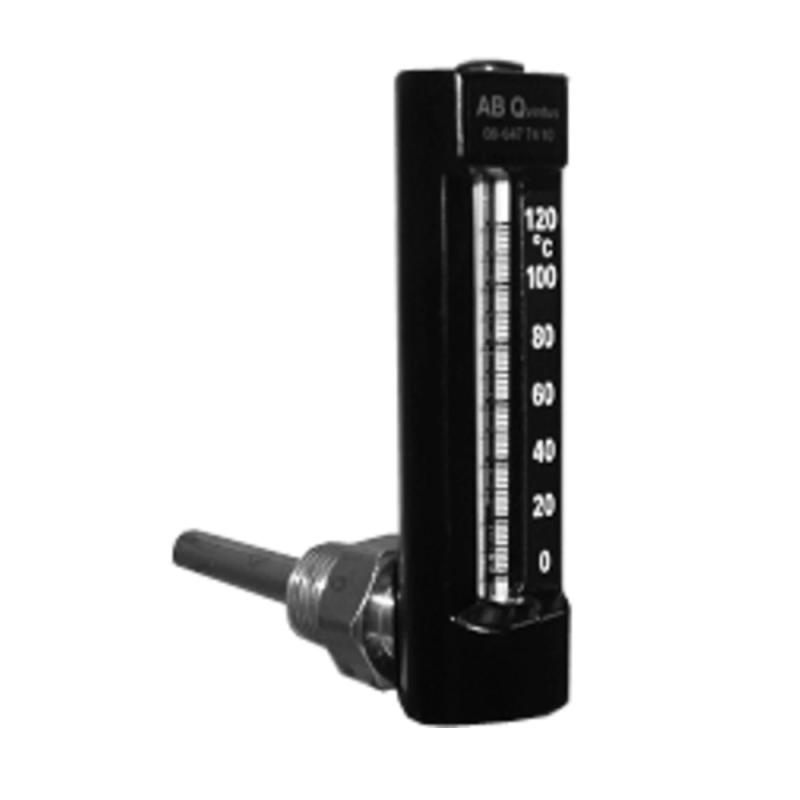 Termometer Vinkel 0-120°C 110mm R15x63 Svart Beulco