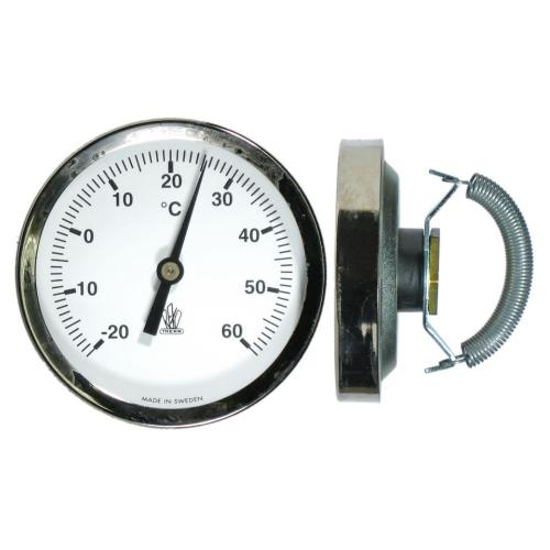 Anliggningstermometer 0-120°C Förnicklad Beulco
