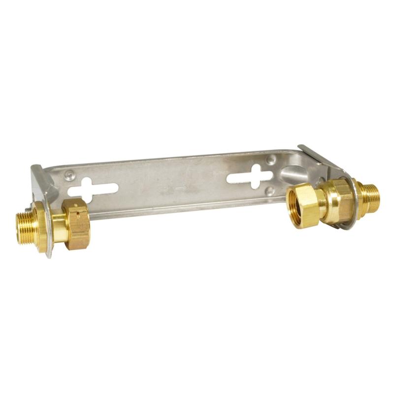 Vattenmätarkonsol G20 För 130mm Mätare Ställbar Rostfritt Stål Beulco (130mm)