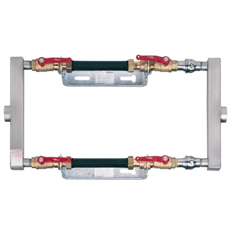 Vattenmätarkonsol Parallellkopplad Med Backventil 325B G40 3x190mm Beulco