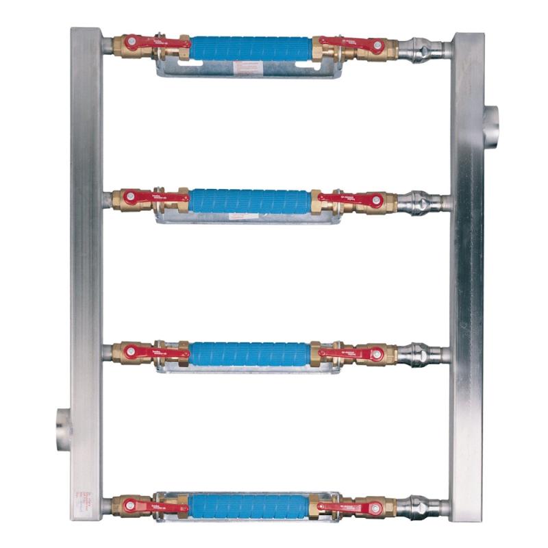 Vattenmätarkonsol Parallellkopplad Med Backventil 460B G65 4x260mm Beulco