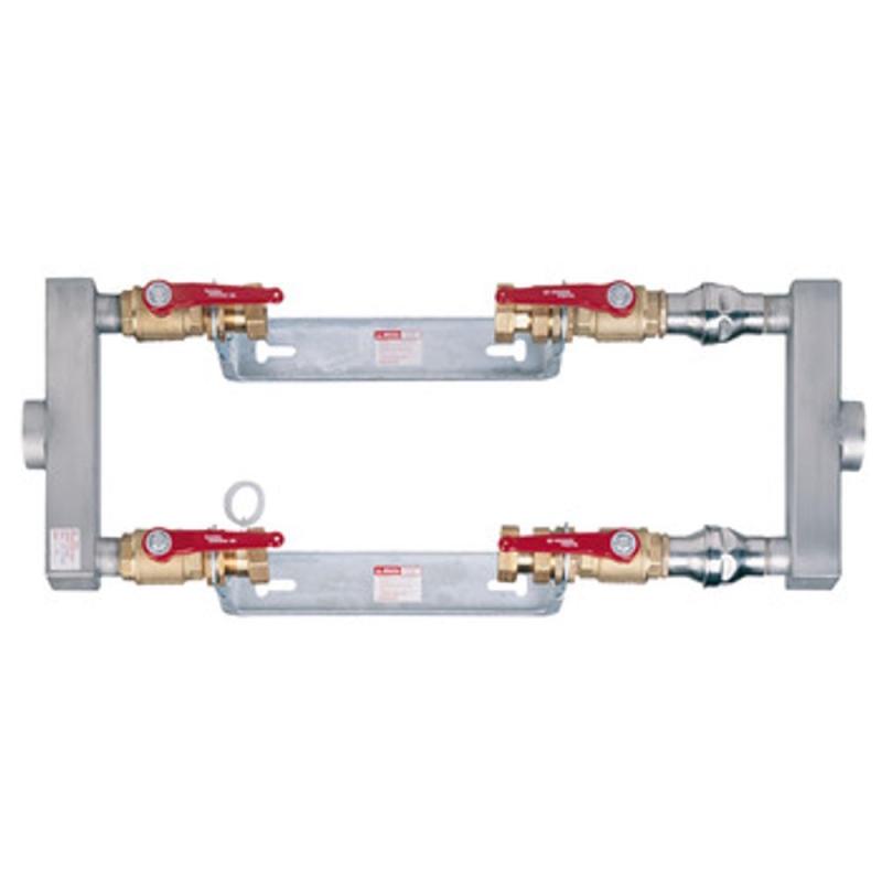 ​​Vattenmätarkonsol Parallellkopplad Med Backventil 2100B G65 2x300mm Beulco