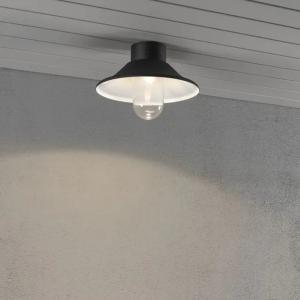 Vega Væg-/Loftlampe LED 8W 230-240V IP44 Sort Konstsmide