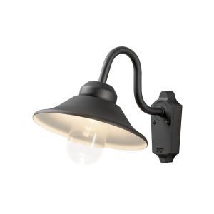 Vega Vägglykta LED 230-240V, 8W, IP44, Svart, Konstsmide