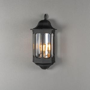 Pallas Väggplafond 230-240V, 100W, IP23, E27, Svart, Konstsmide