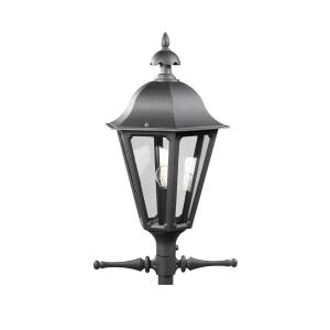 Pallas Stolpelampe Eksklusiv Stolpe E27 230-240V IP23 Sort Konstsmide