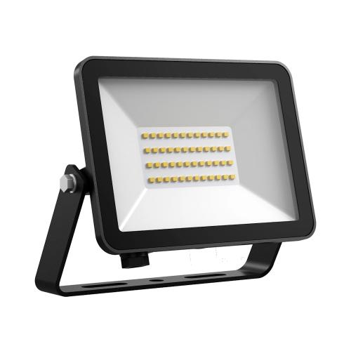 Fox Floodlight 30W 220-240V 2375lm 4000K IP65 Svart Solar Netto