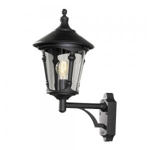 Virgo Wall Light Up 230-240V, 100W, IP23, E27, Black, Konstsmide