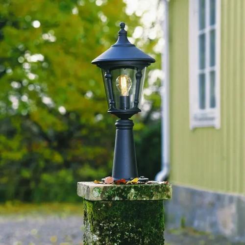 Virgo Trädgl Eksklusiv Stolpe E27 230-240V IP23 Sort Konstsmide