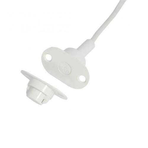 Alarmtech Magnetic Contact MC340 +S12 10m IP67 White